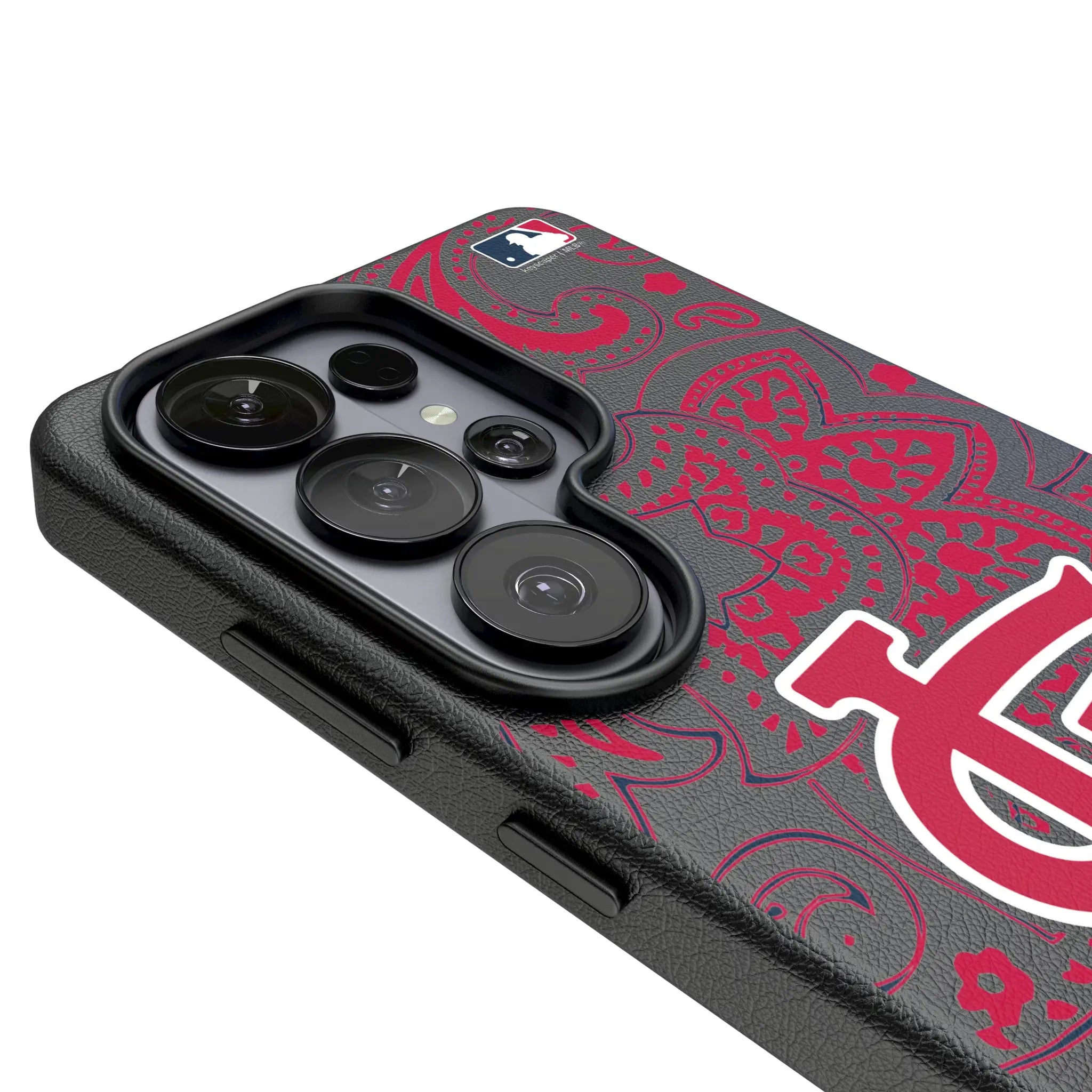 St Louis Cardinals Paisley MagSafe Compatible Phone Case for Samsung Galaxy