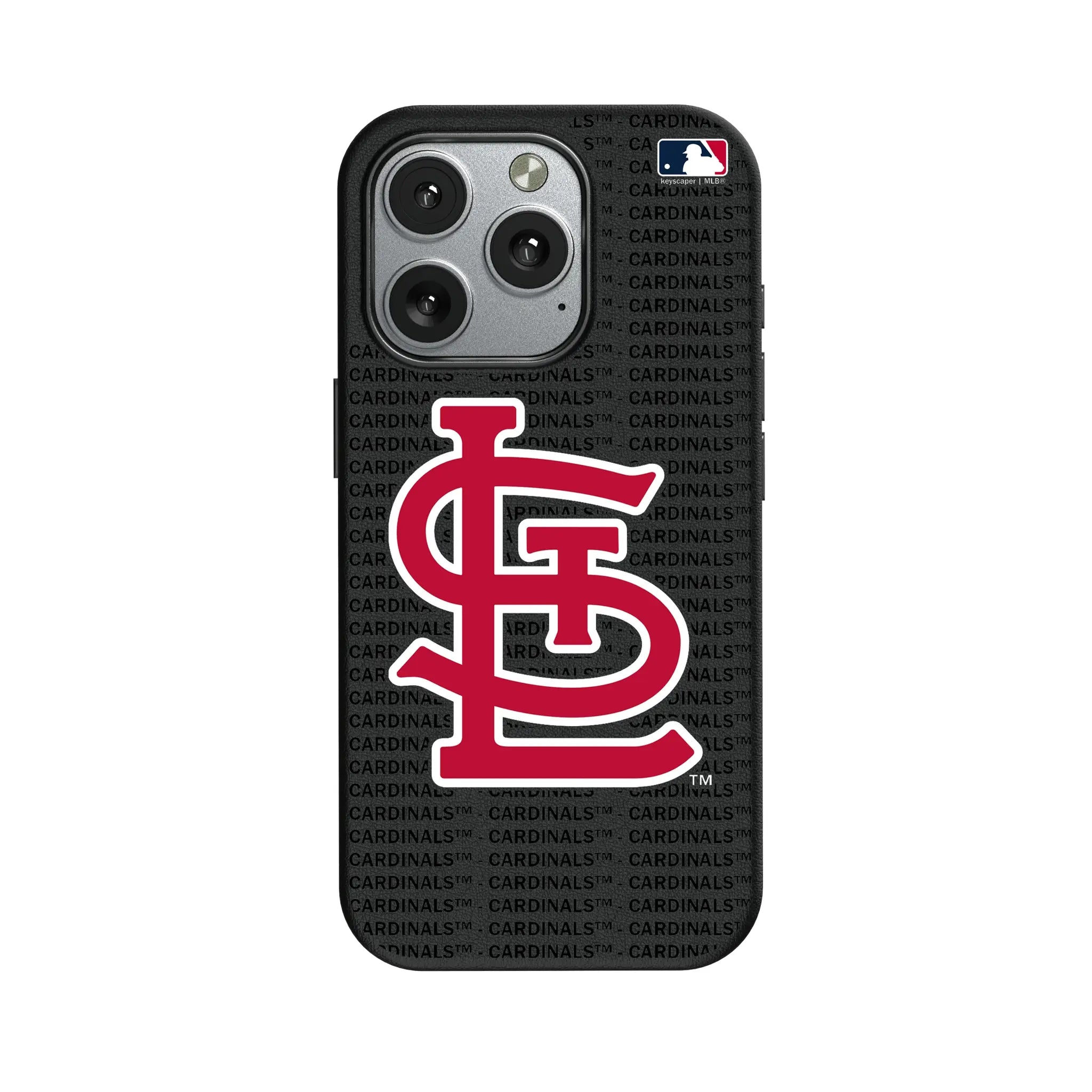 St Louis Cardinals Text Backdrop MagSafe Compatible Phone Case for Apple iPhone