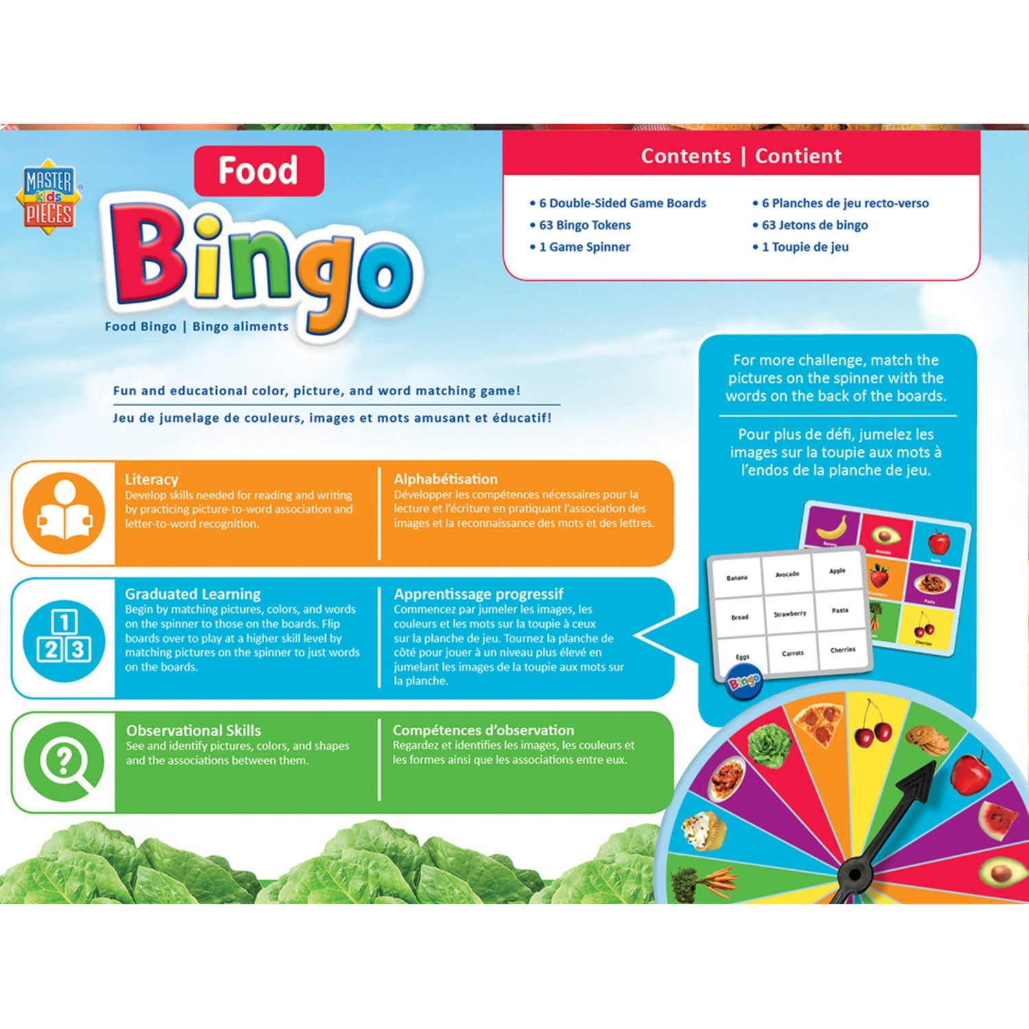 Food Bingo Game - 757 Sports Collectibles