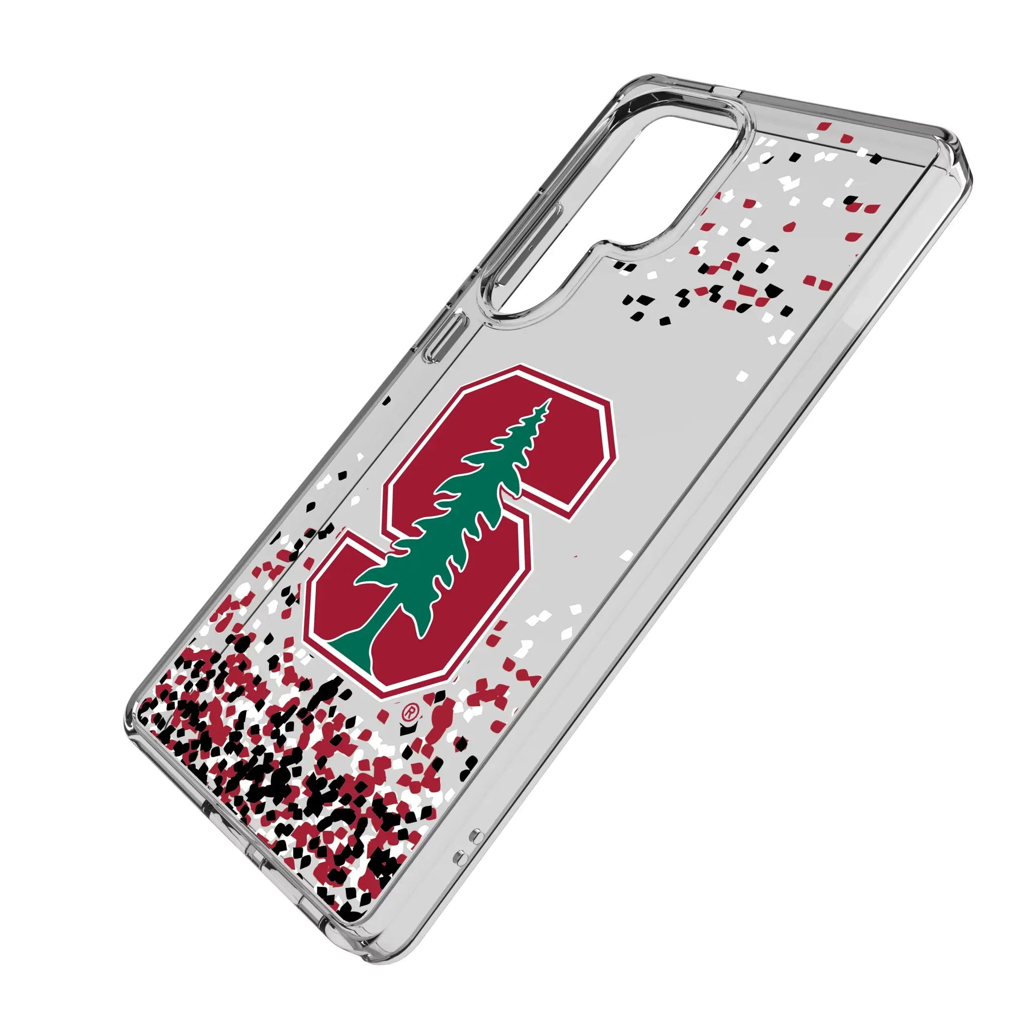 Stanford University Cardinal Confetti Clear Phone Case for Samsung Galaxy