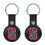 Stanford University Cardinal Insignia Black Airtag Holder 2-Pack