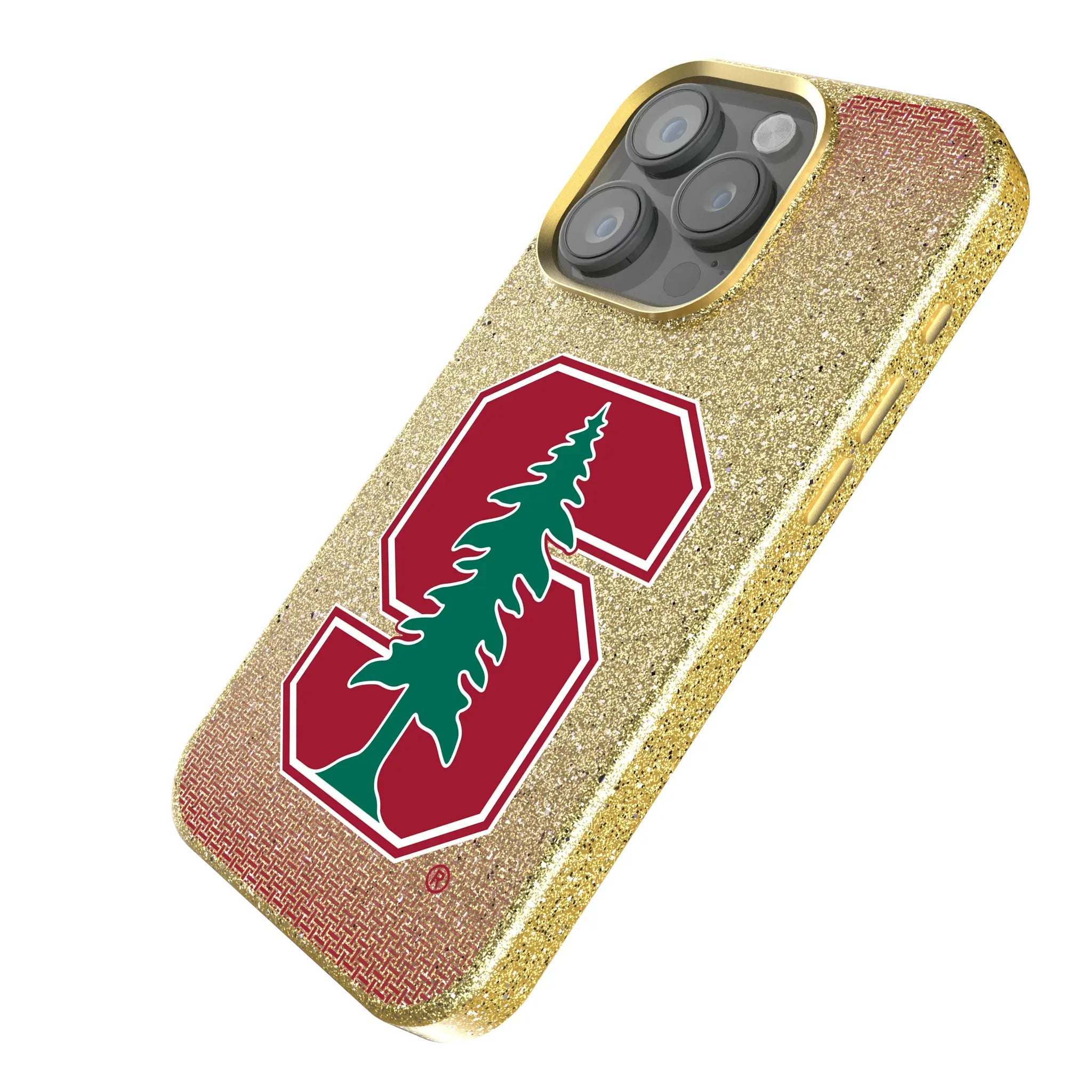 Stanford University Cardinal Linen Bling Phone Case for Apple iPhone