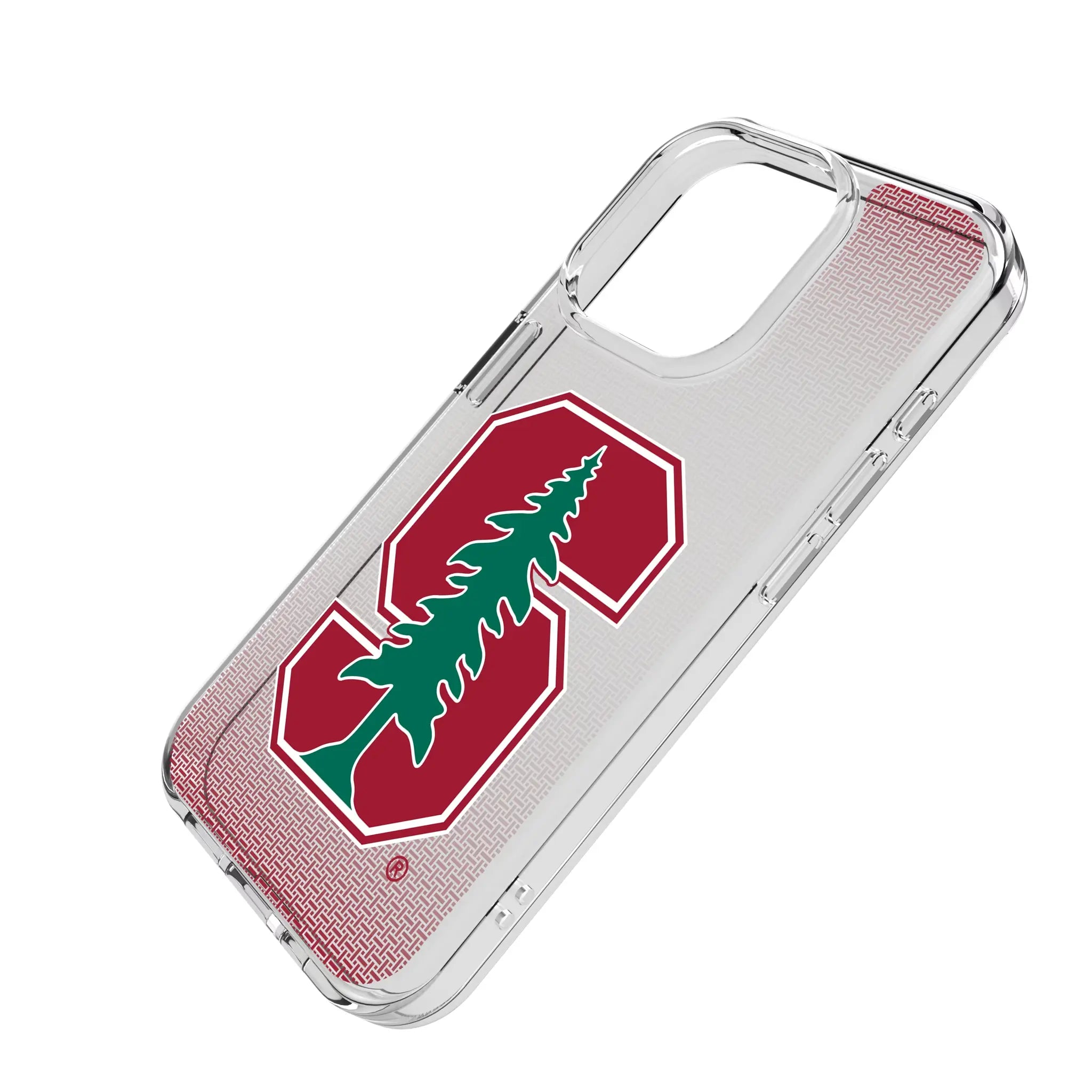 Stanford University Cardinal Linen Clear Phone Case for Apple iPhone