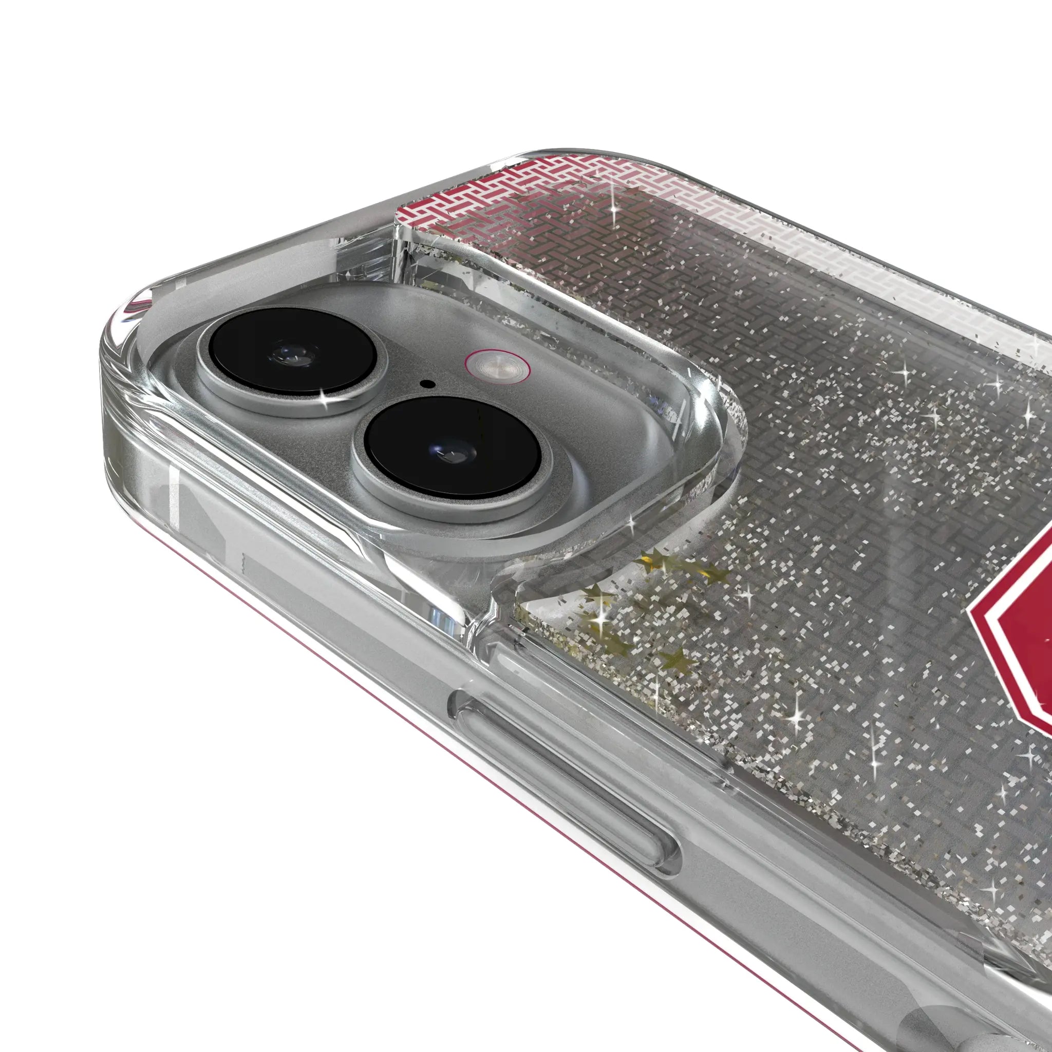 Stanford University Cardinal Linen Glitter Phone Case