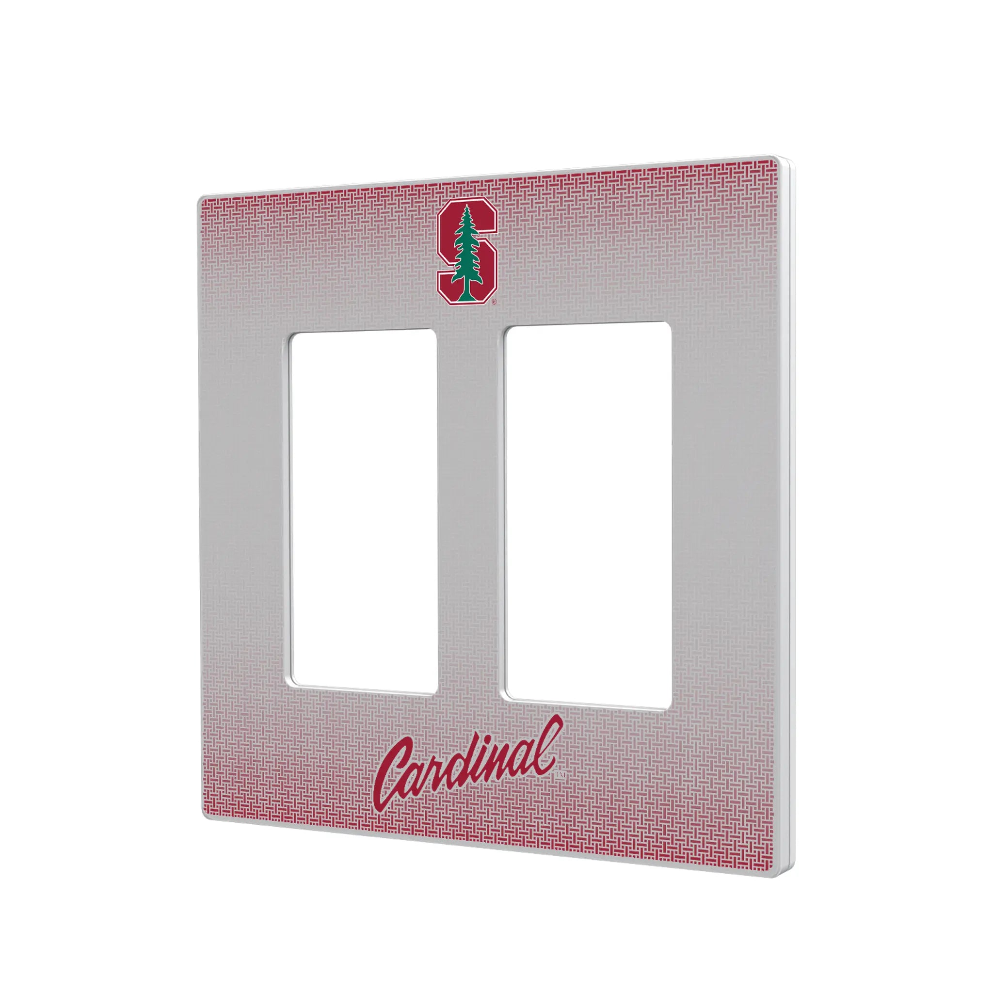 Stanford University Cardinal Linen Hidden-Screw Light Switch Plate