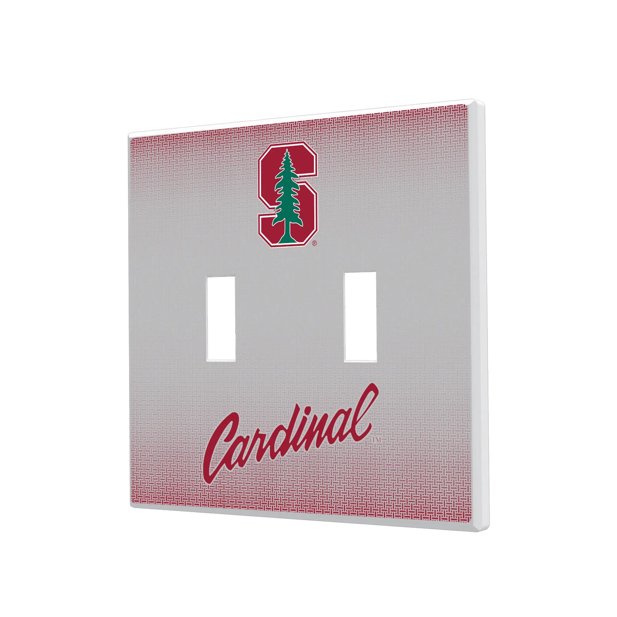 Stanford University Cardinal Linen Hidden-Screw Light Switch Plate