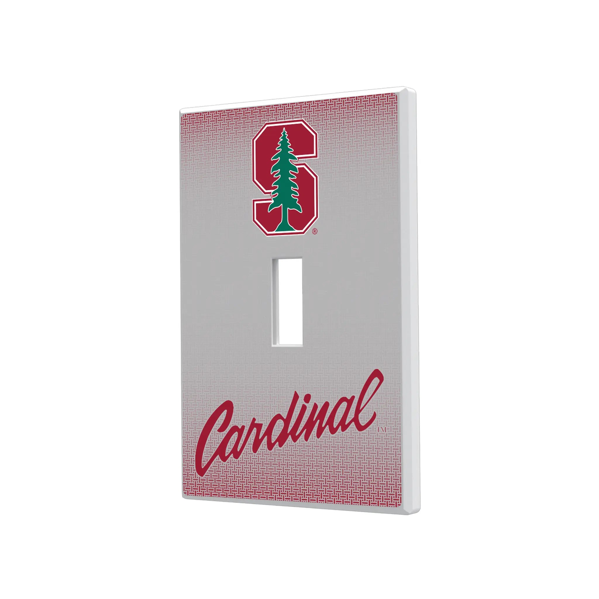 Stanford University Cardinal Linen Hidden-Screw Light Switch Plate