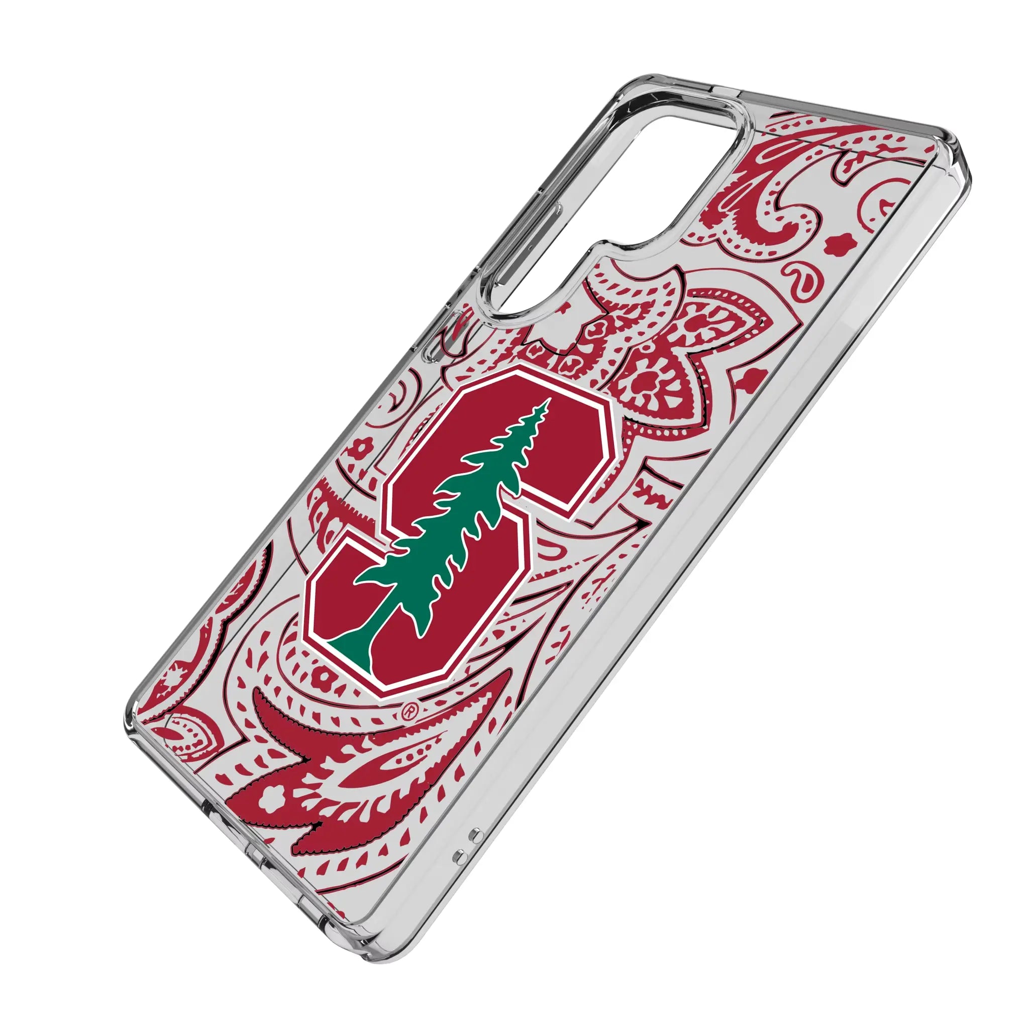 Stanford University Cardinal Paisley Clear Phone Case for Samsung Galaxy