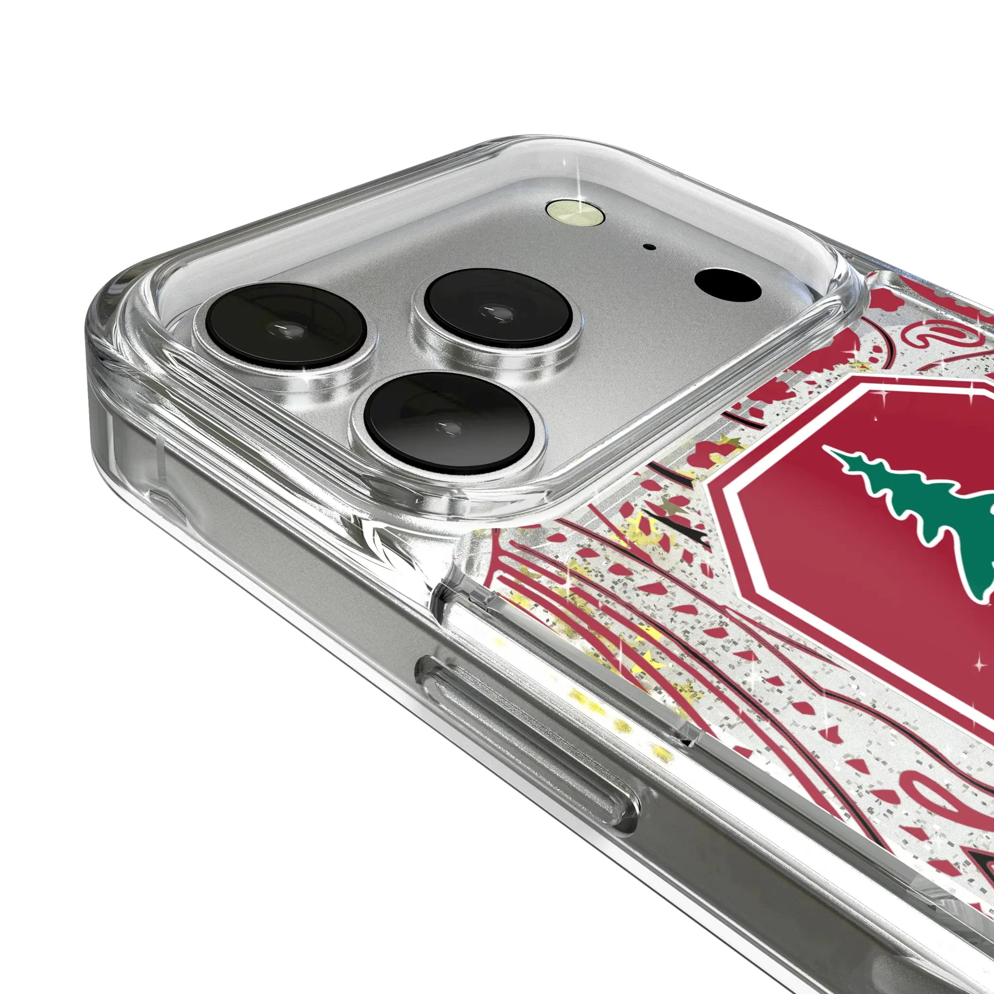 Stanford University Cardinal Paisley Glitter Phone Case