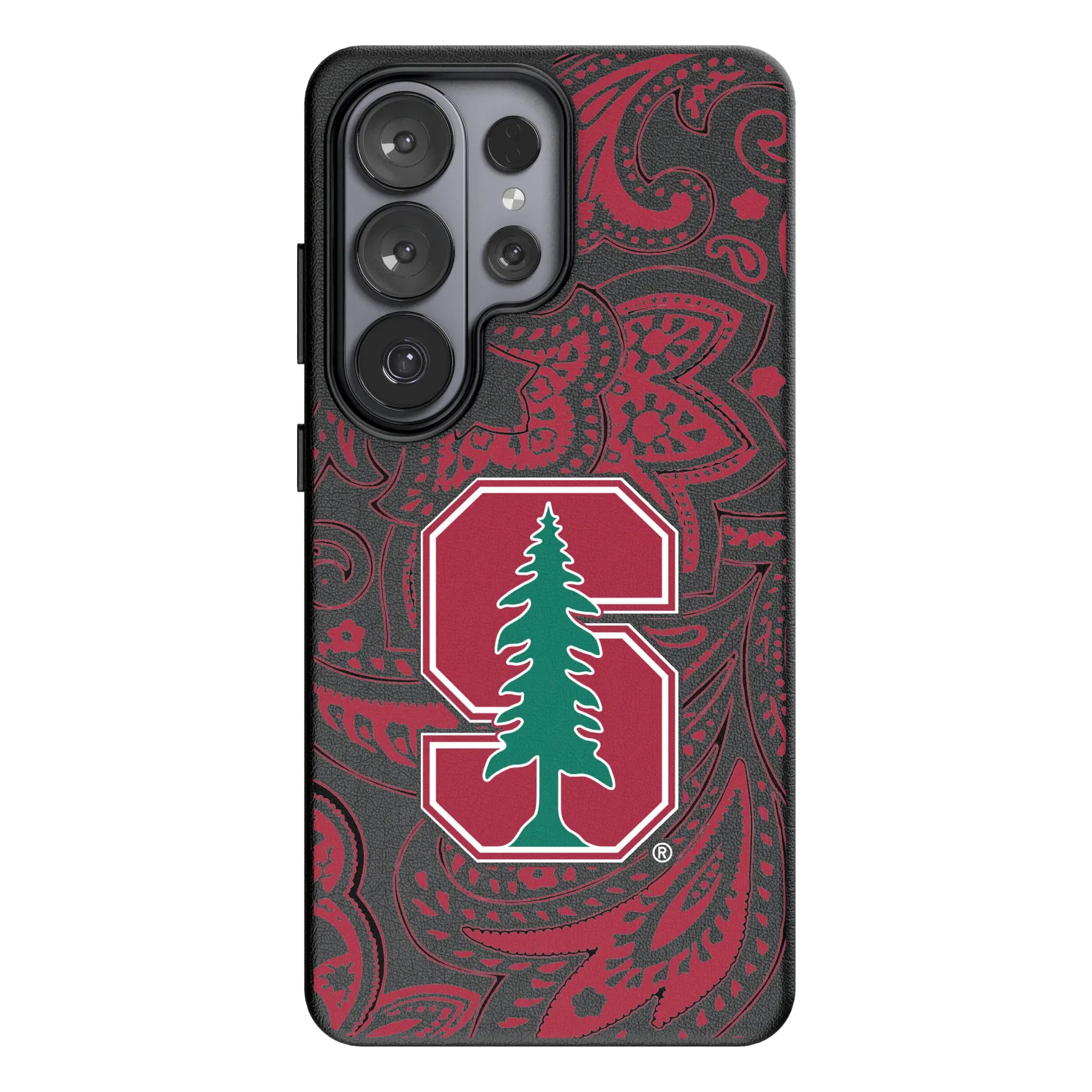 Stanford University Cardinal Paisley MagSafe Compatible Phone Case for Samsung Galaxy