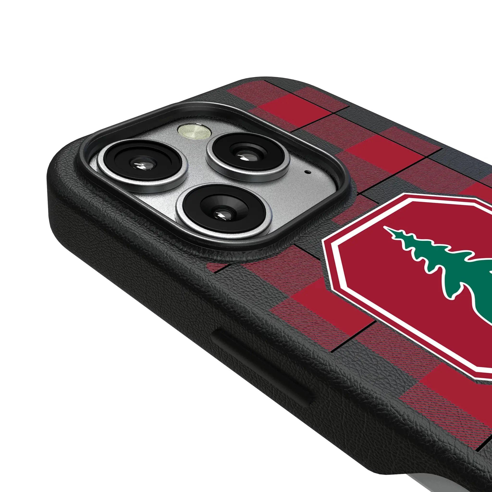 Stanford University Cardinal Plaid MagSafe Compatible Phone Case for Apple iPhone