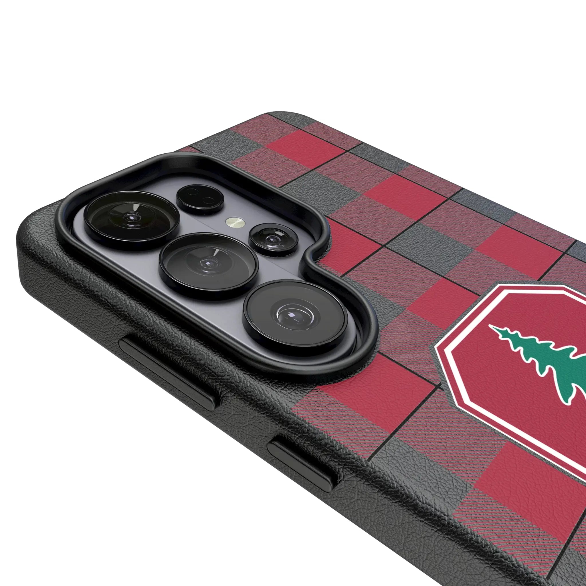 Stanford University Cardinal Plaid MagSafe Compatible Phone Case for Samsung Galaxy
