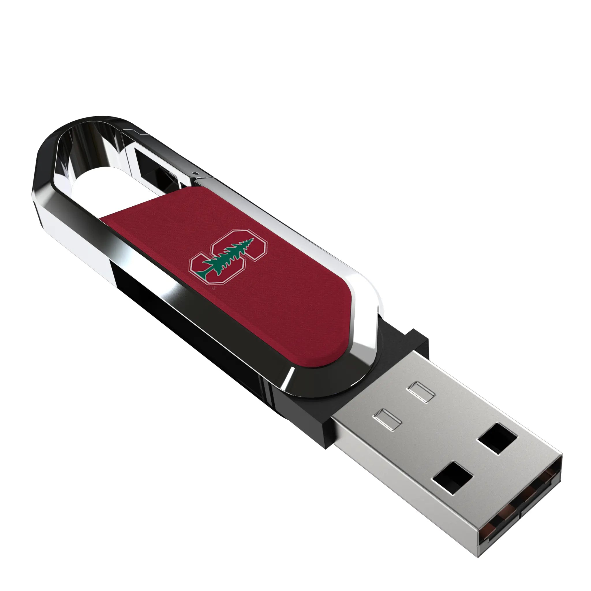 Stanford University Cardinal Solid USB 32GB Clip Style Flash Drive