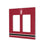 Stanford University Cardinal Stripe Hidden-Screw Light Switch Plate