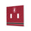 Stanford University Cardinal Stripe Hidden-Screw Light Switch Plate
