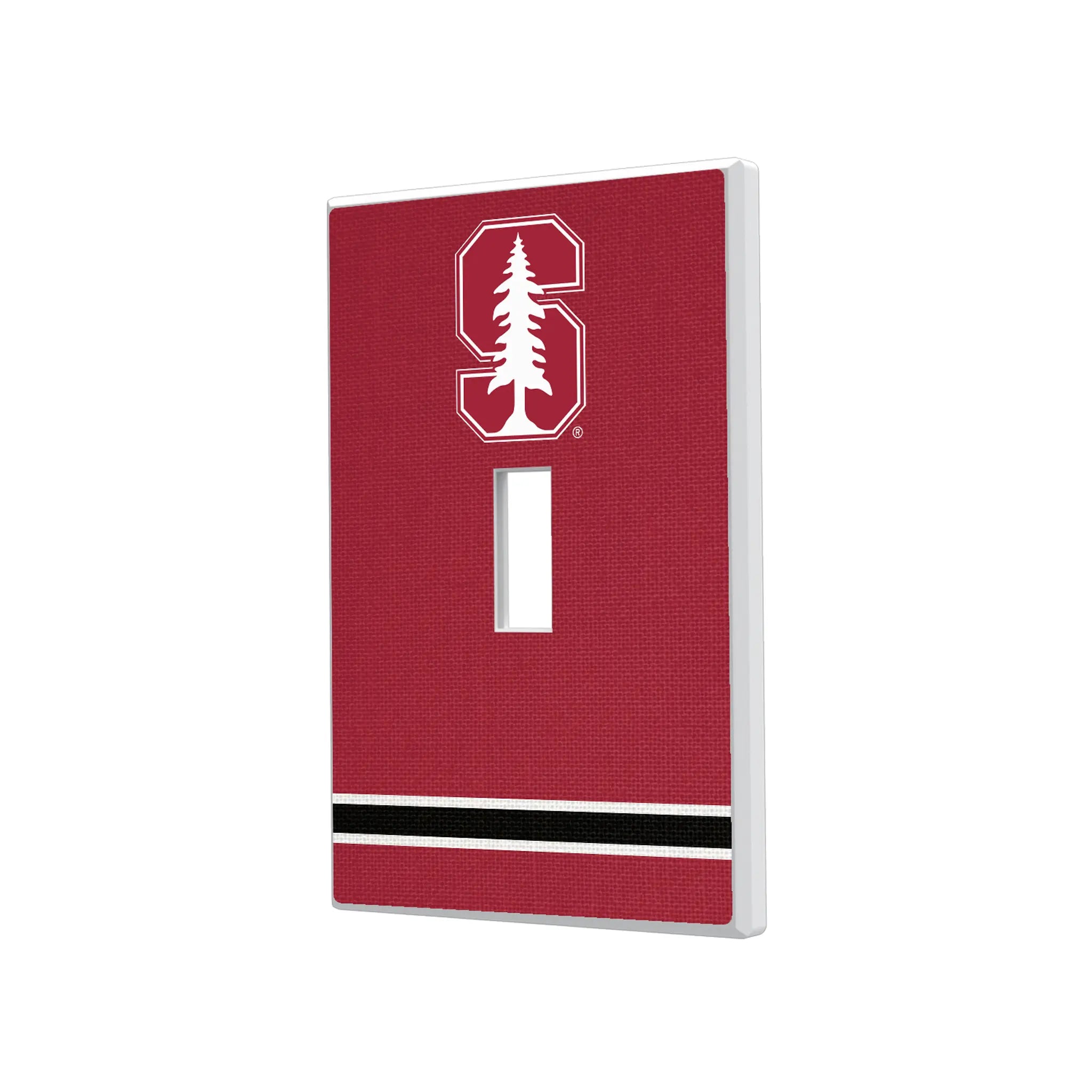 Stanford University Cardinal Stripe Hidden-Screw Light Switch Plate