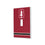 Stanford University Cardinal Stripe Hidden-Screw Light Switch Plate