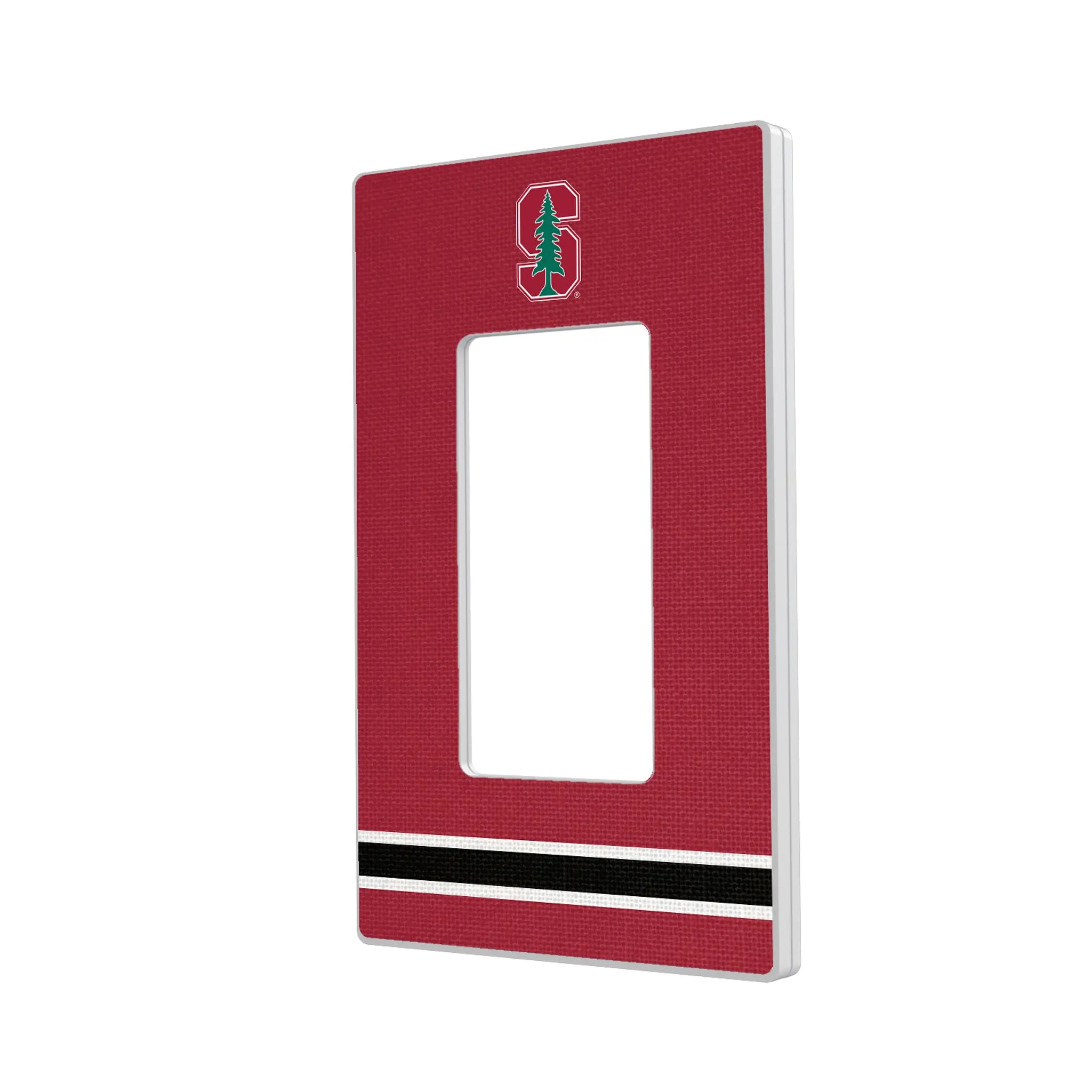 Stanford University Cardinal Stripe Hidden-Screw Light Switch Plate