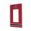 Stanford University Cardinal Stripe Hidden-Screw Light Switch Plate
