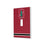 Stanford University Cardinal Stripe Hidden-Screw Light Switch Plate