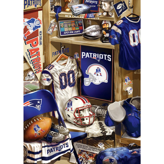 New England Patriots - Locker Room 500 Piece Jigsaw Puzzle - 757 Sports Collectibles