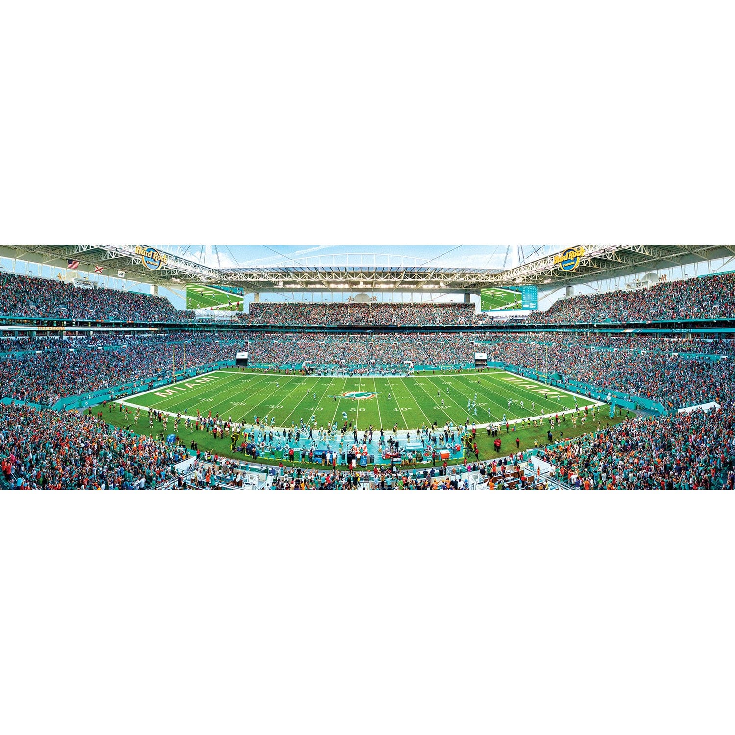 Miami Dolphins 1000 Piece Panoramic Jigsaw Puzzle