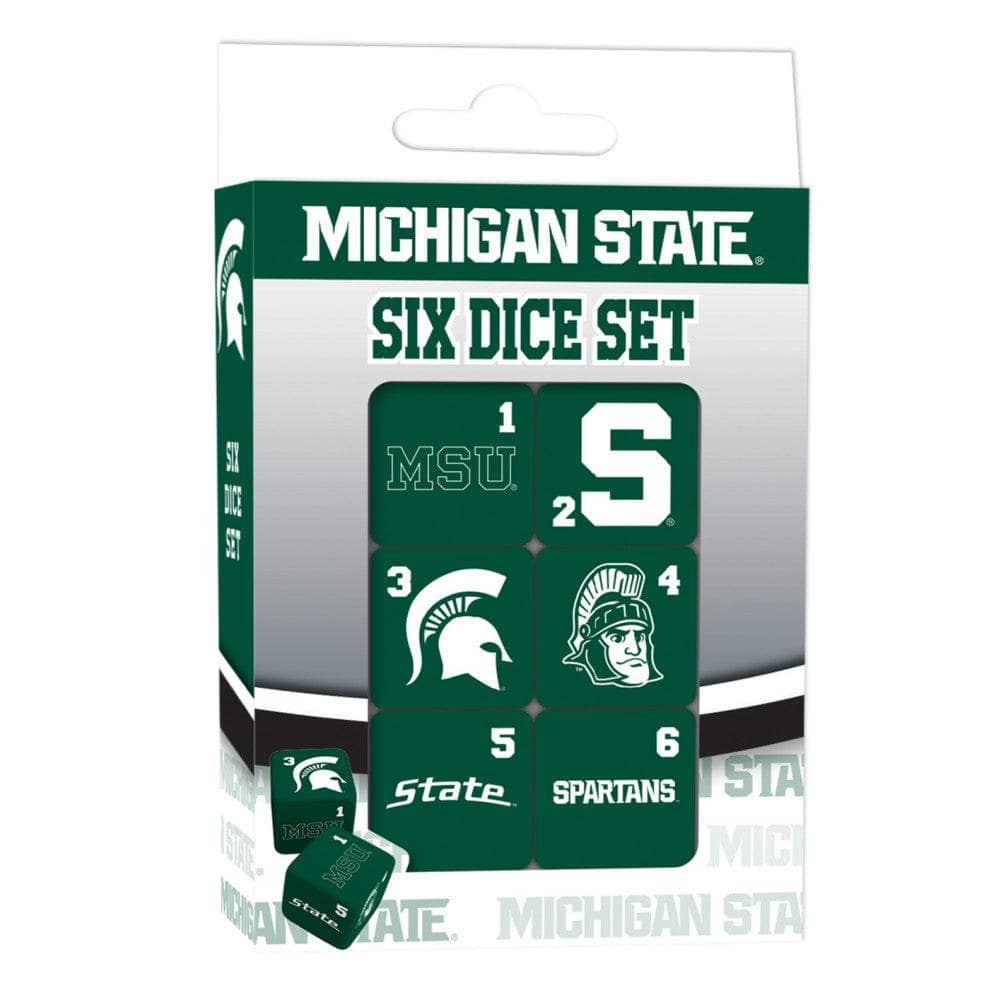 Michigan State Spartans Official Dice Set - Sports Gifts, Sports Memorabilia, Sports Collectibles, Fan Shop