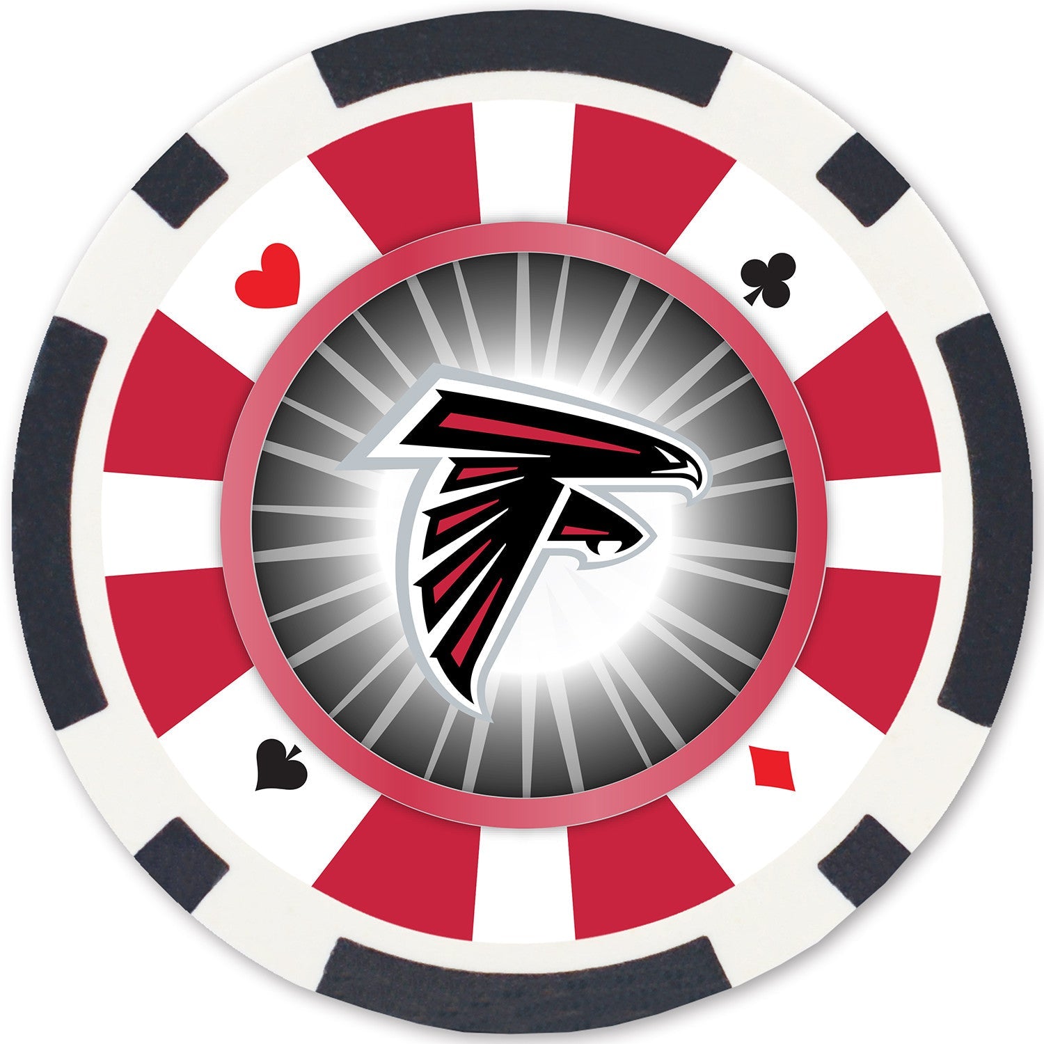 Atlanta Falcons 100 Piece Poker Chips - 757 Sports Collectibles