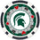 Michigan State Spartans 100 Piece Poker Chip Set - Sports Gifts, Sports Memorabilia, Sports Collectibles, Fan Shop