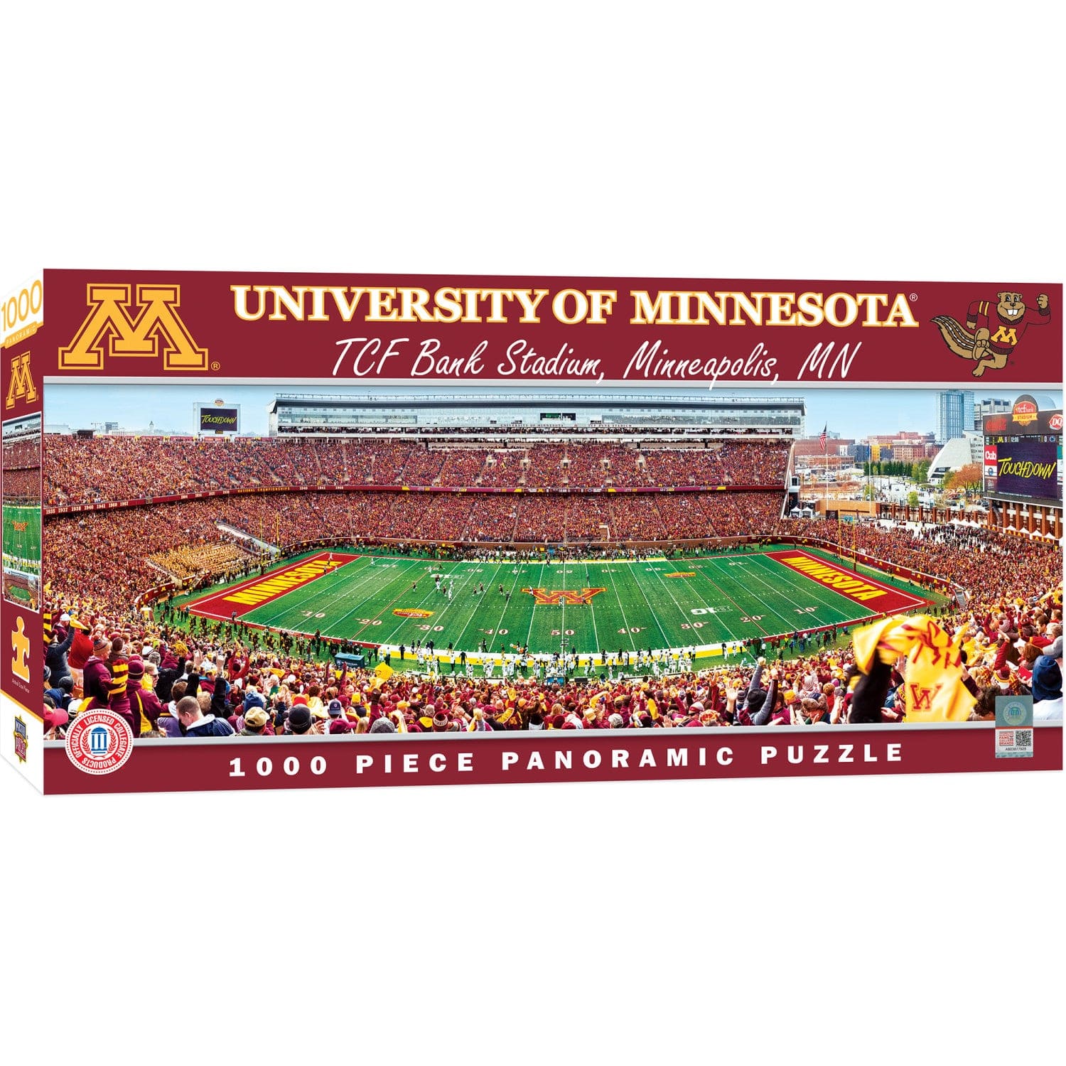 Minnesota Golden Gophers 1000 Piece Panoramic Jigsaw Puzzle - Sports Gifts, Sports Memorabilia, Sports Collectibles, Fan Shop