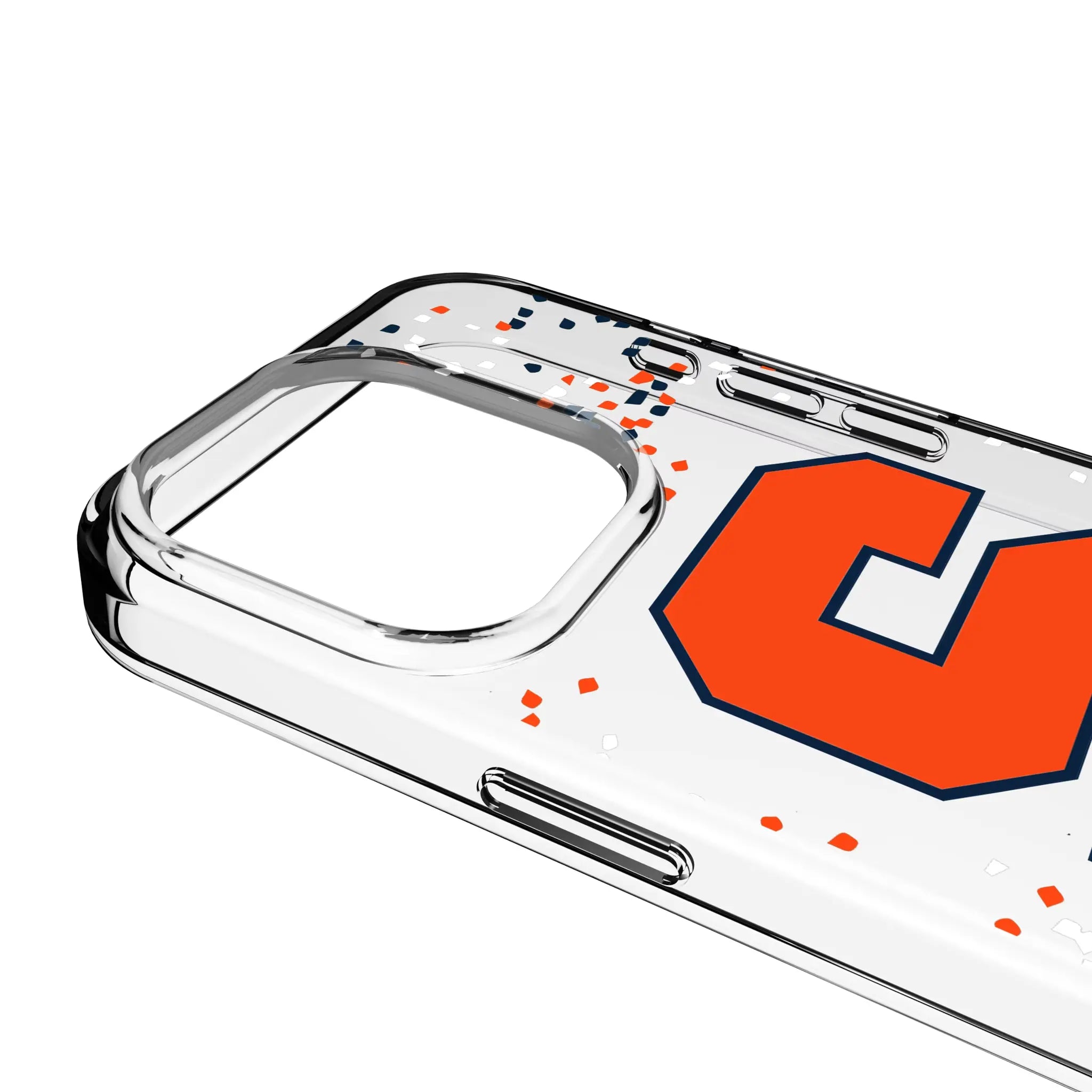 Syracuse University Orange Confetti Clear Phone Case for Apple iPhone