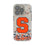 Syracuse University Orange Confetti Clear Phone Case for Apple iPhone
