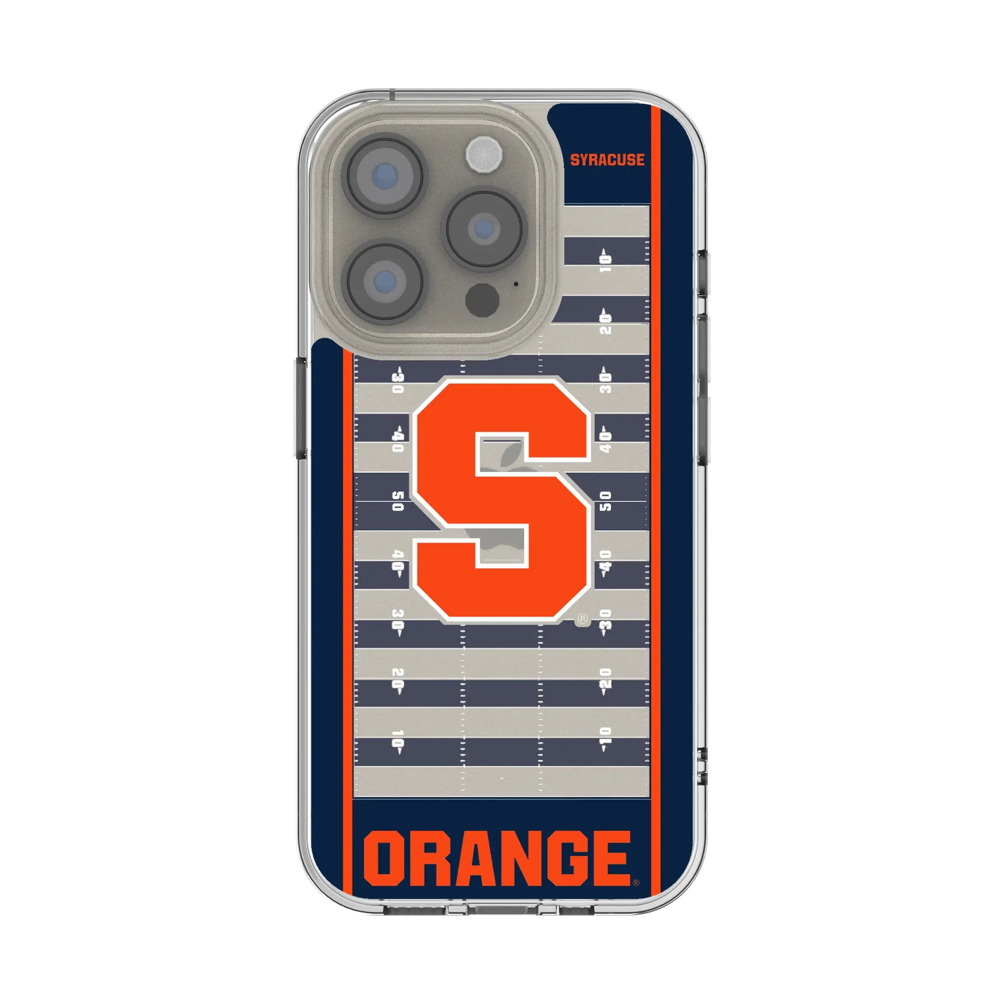 Syracuse University Orange Field Clear Phone Case for Apple iPhone