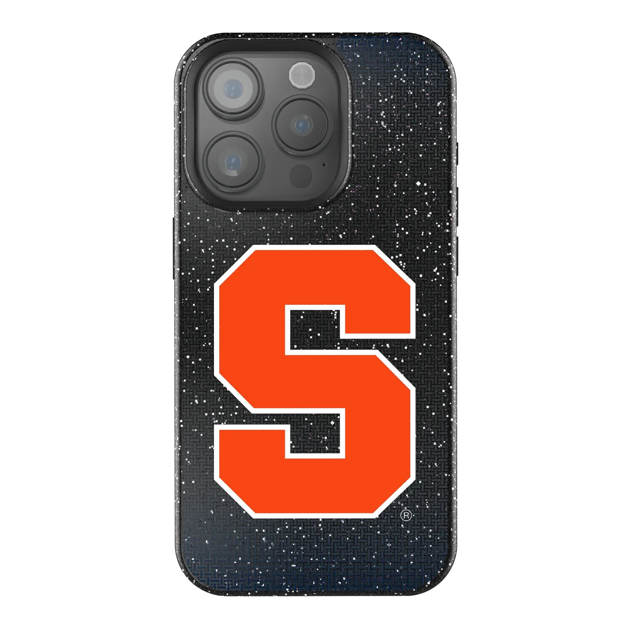 Syracuse University Orange Linen Bling Phone Case for Apple iPhone