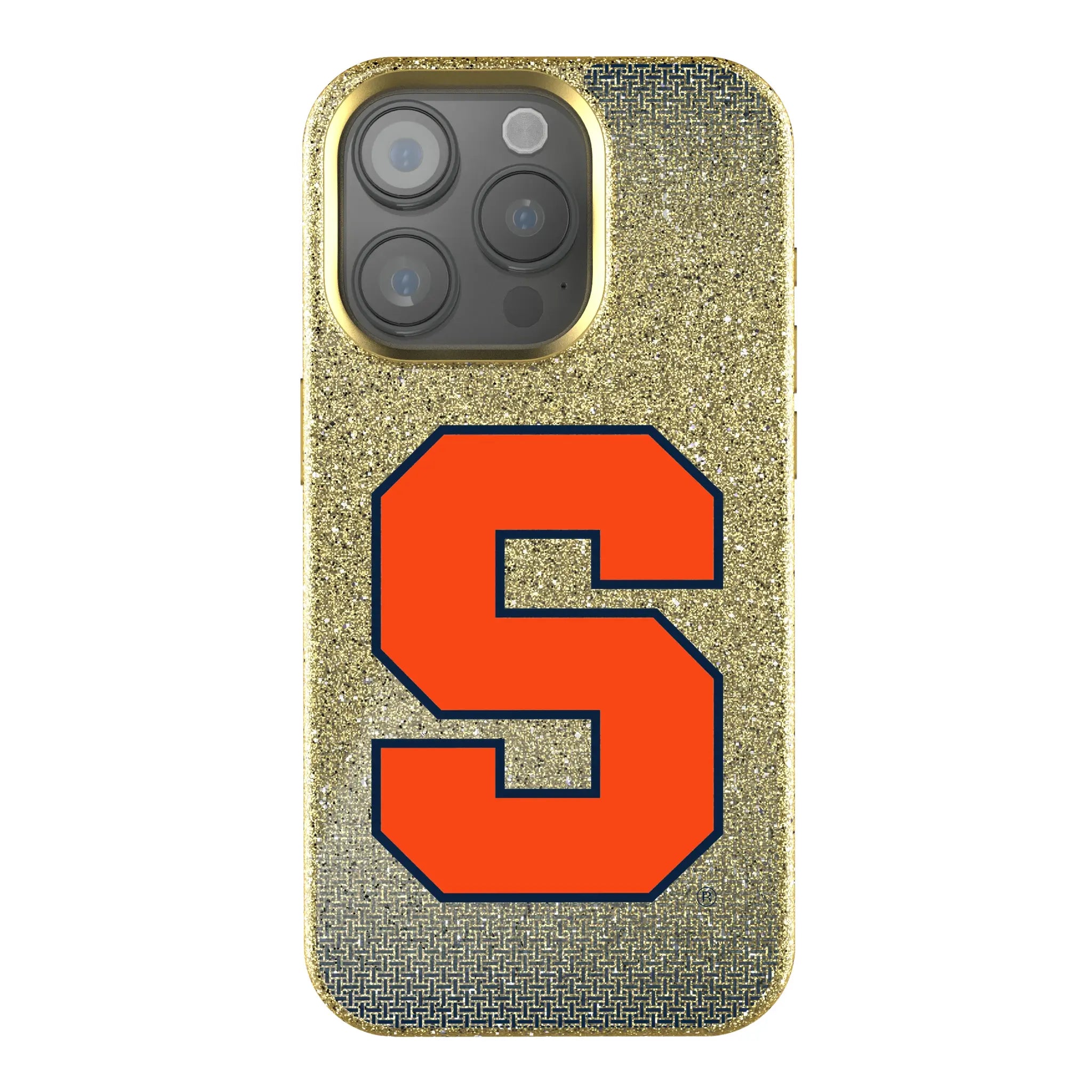 Syracuse University Orange Linen Bling Phone Case for Apple iPhone