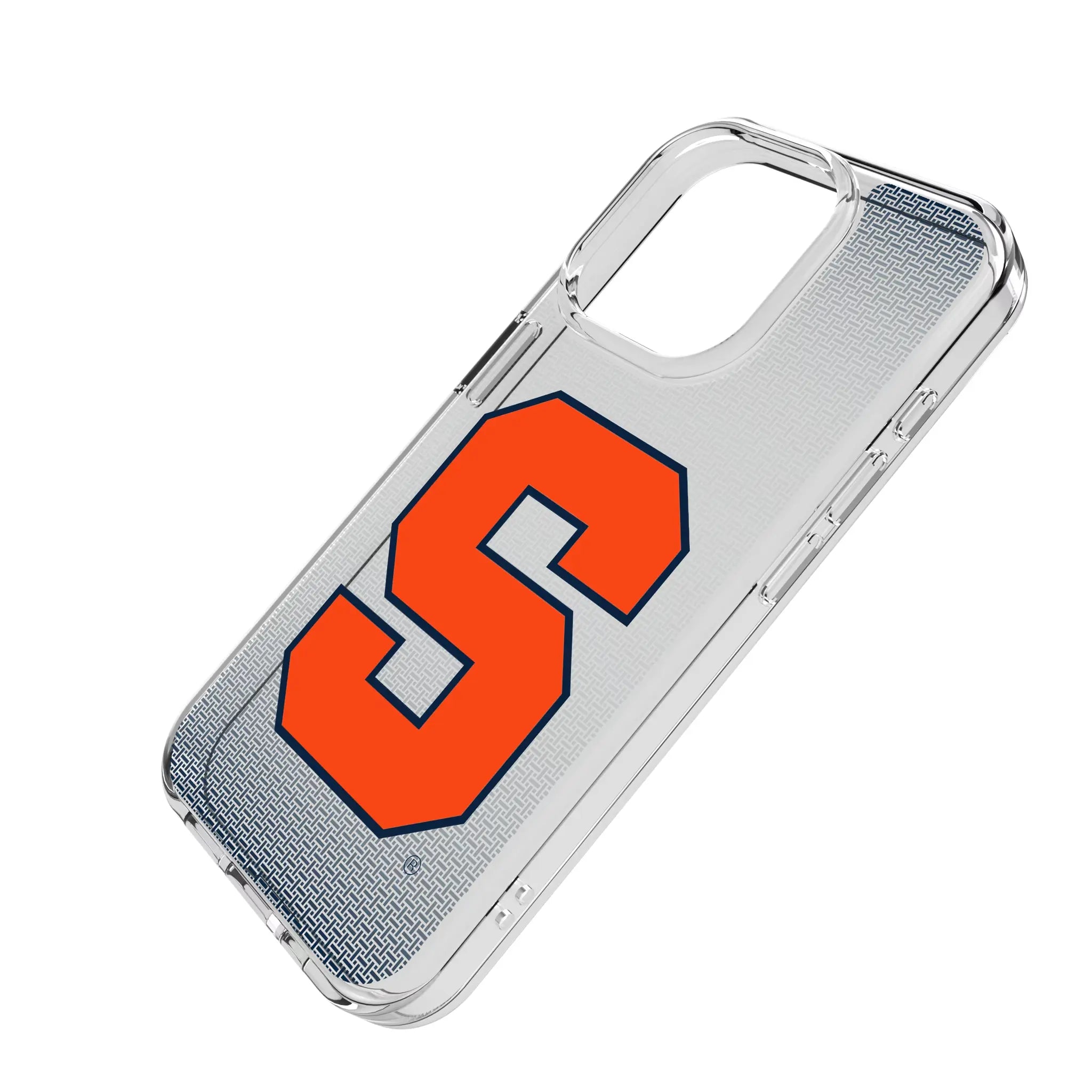 Syracuse University Orange Linen Clear Phone Case for Apple iPhone