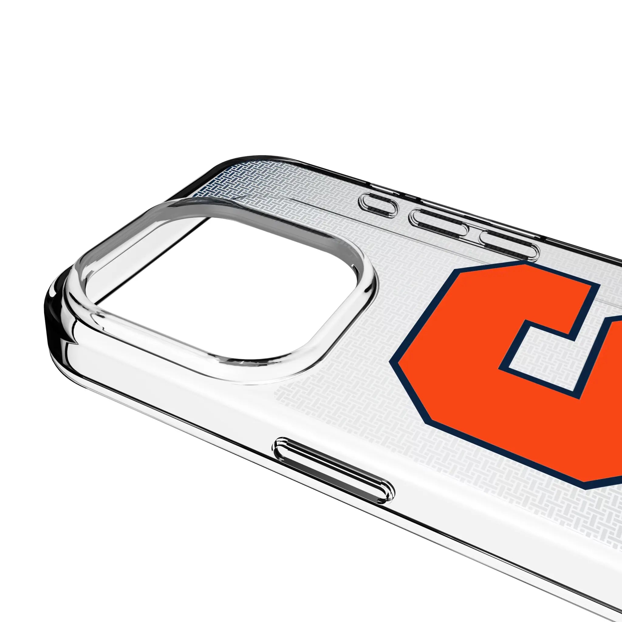 Syracuse University Orange Linen Clear Phone Case for Apple iPhone