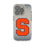 Syracuse University Orange Linen Clear Phone Case for Apple iPhone