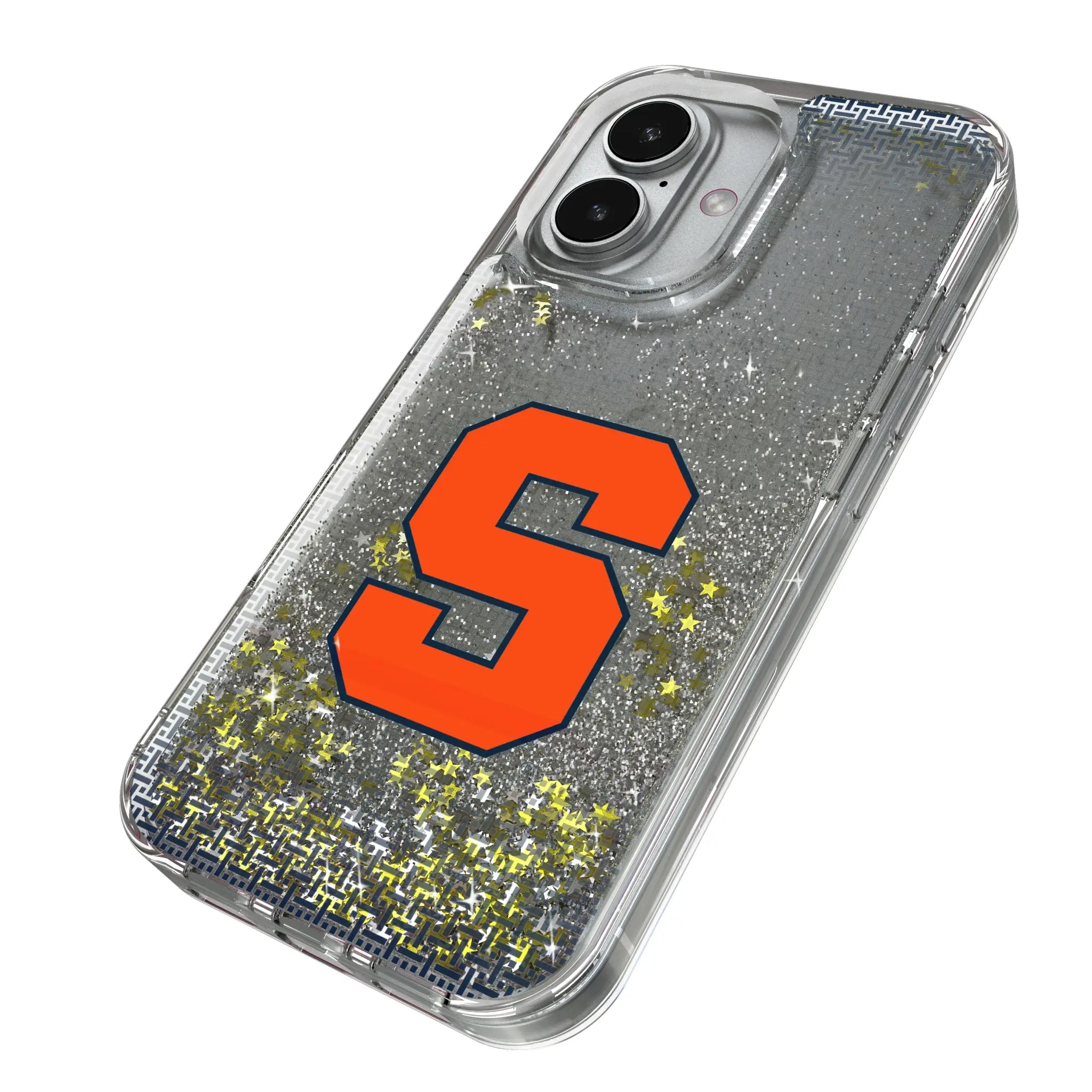 Syracuse University Orange Linen Glitter Phone Case