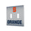 Syracuse University Orange Linen Hidden-Screw Light Switch Plate