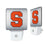 Syracuse University Orange Linen Night Light 2-Pack