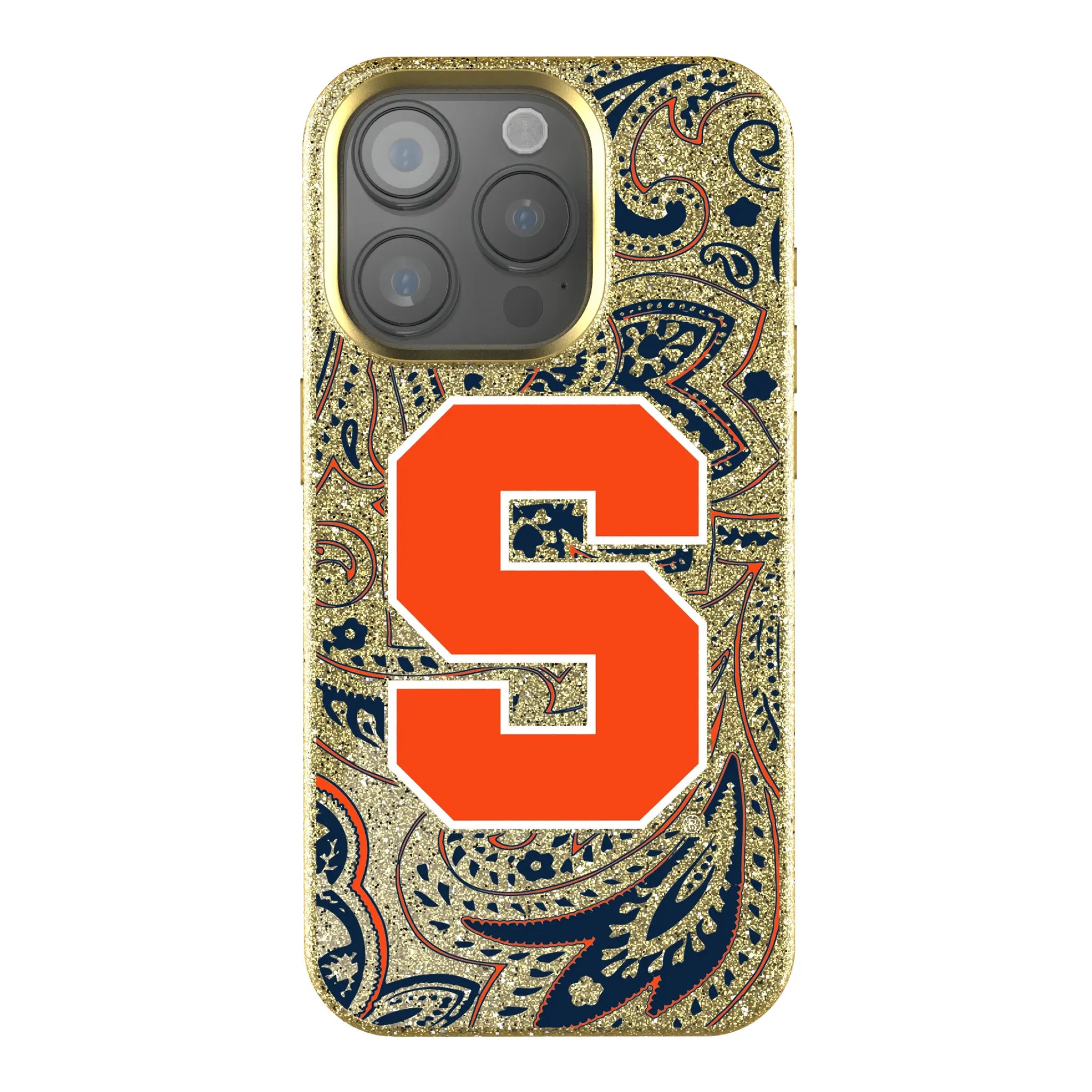 Syracuse University Orange Paisley Bling Phone Case