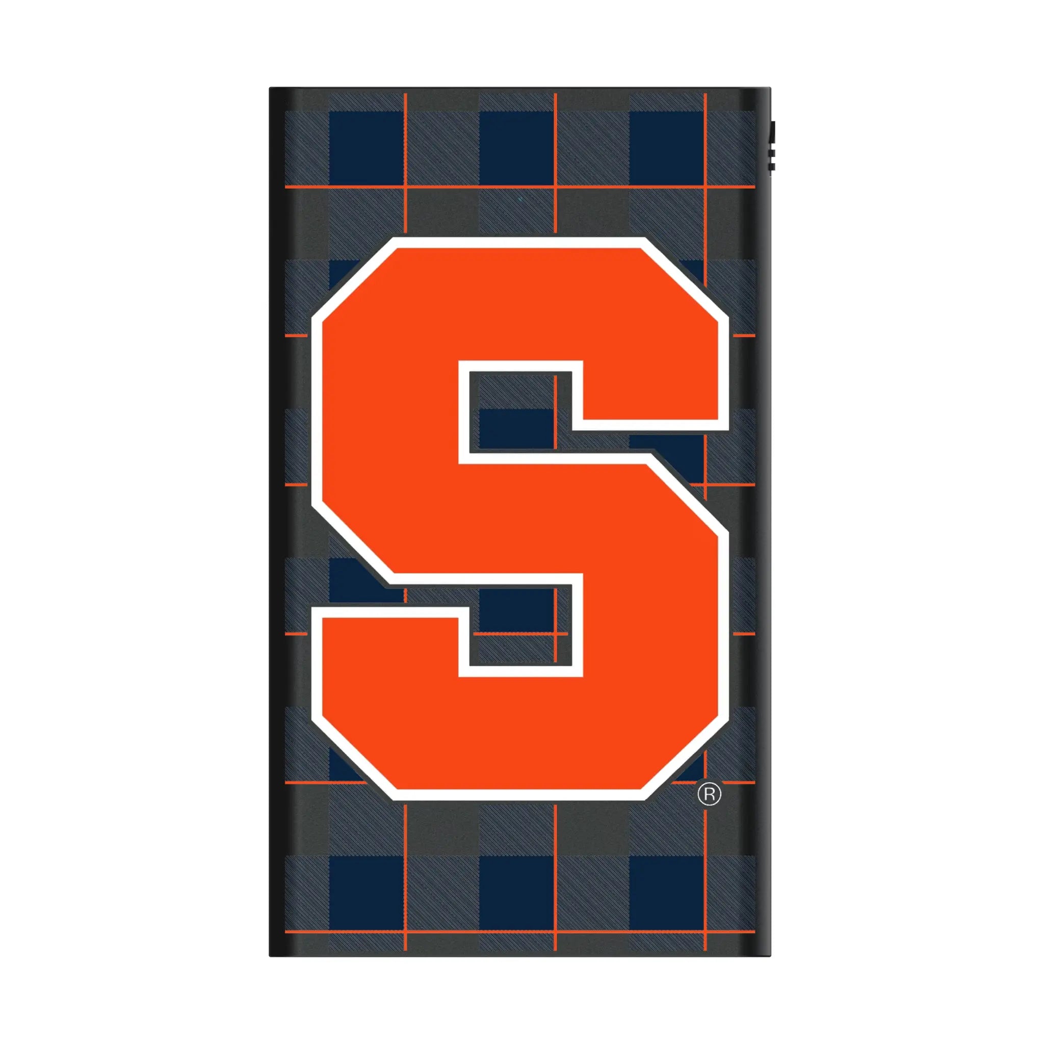 Syracuse University Orange Plaid 5000mAh Flat Powerbank