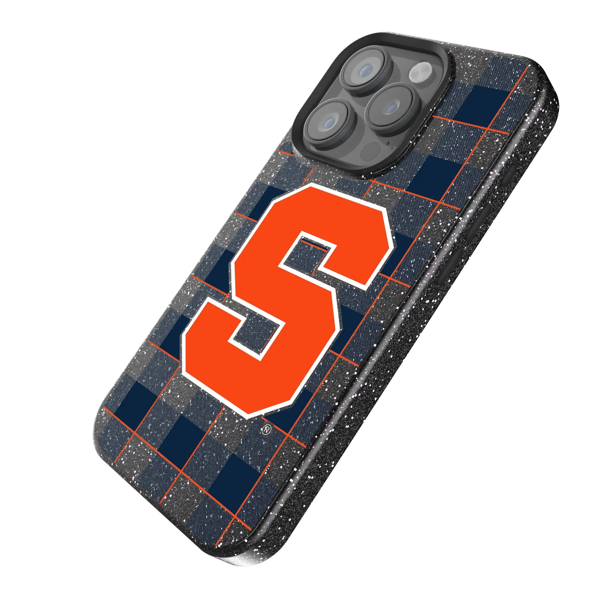 Syracuse University Orange Plaid Bling Phone Case