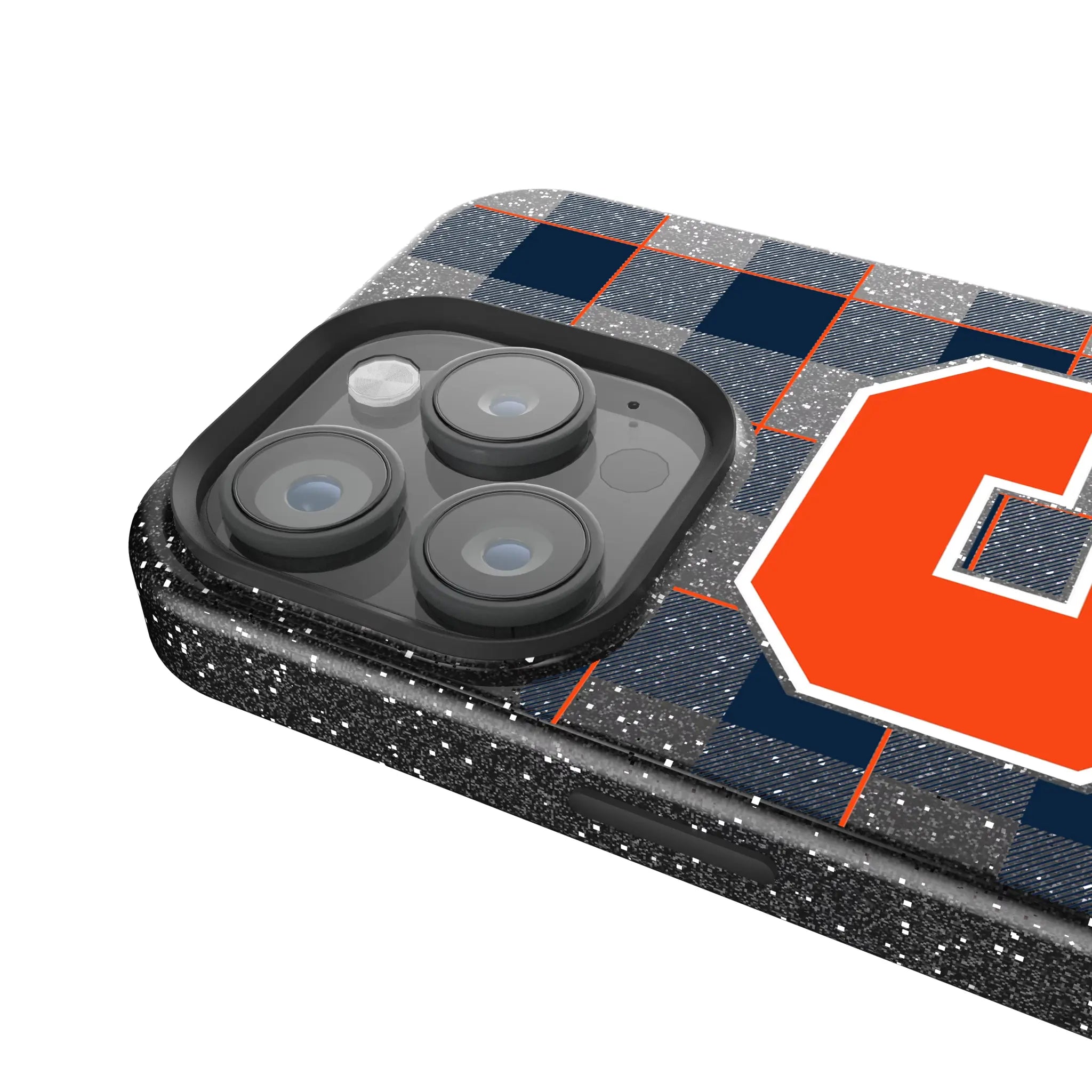 Syracuse University Orange Plaid Bling Phone Case