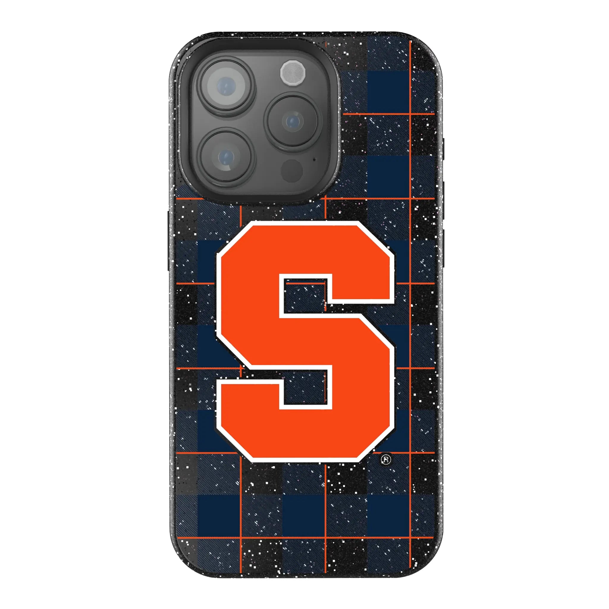 Syracuse University Orange Plaid Bling Phone Case