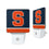 Syracuse University Orange Stripe Night Light 2-Pack