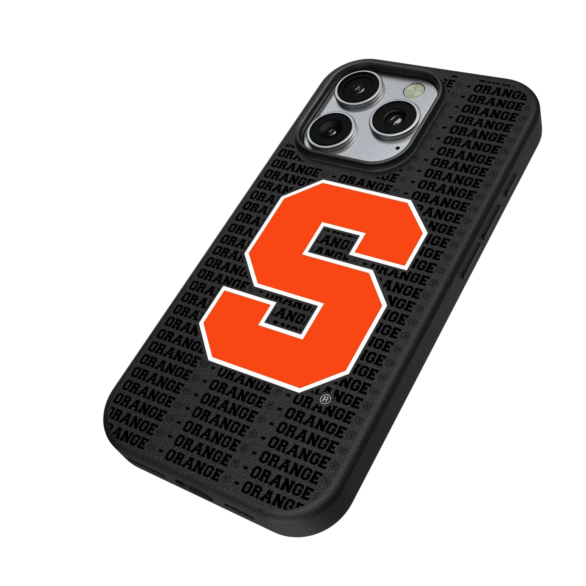 Syracuse University Orange Text Backdrop MagSafe Compatible Phone Case for Apple iPhone