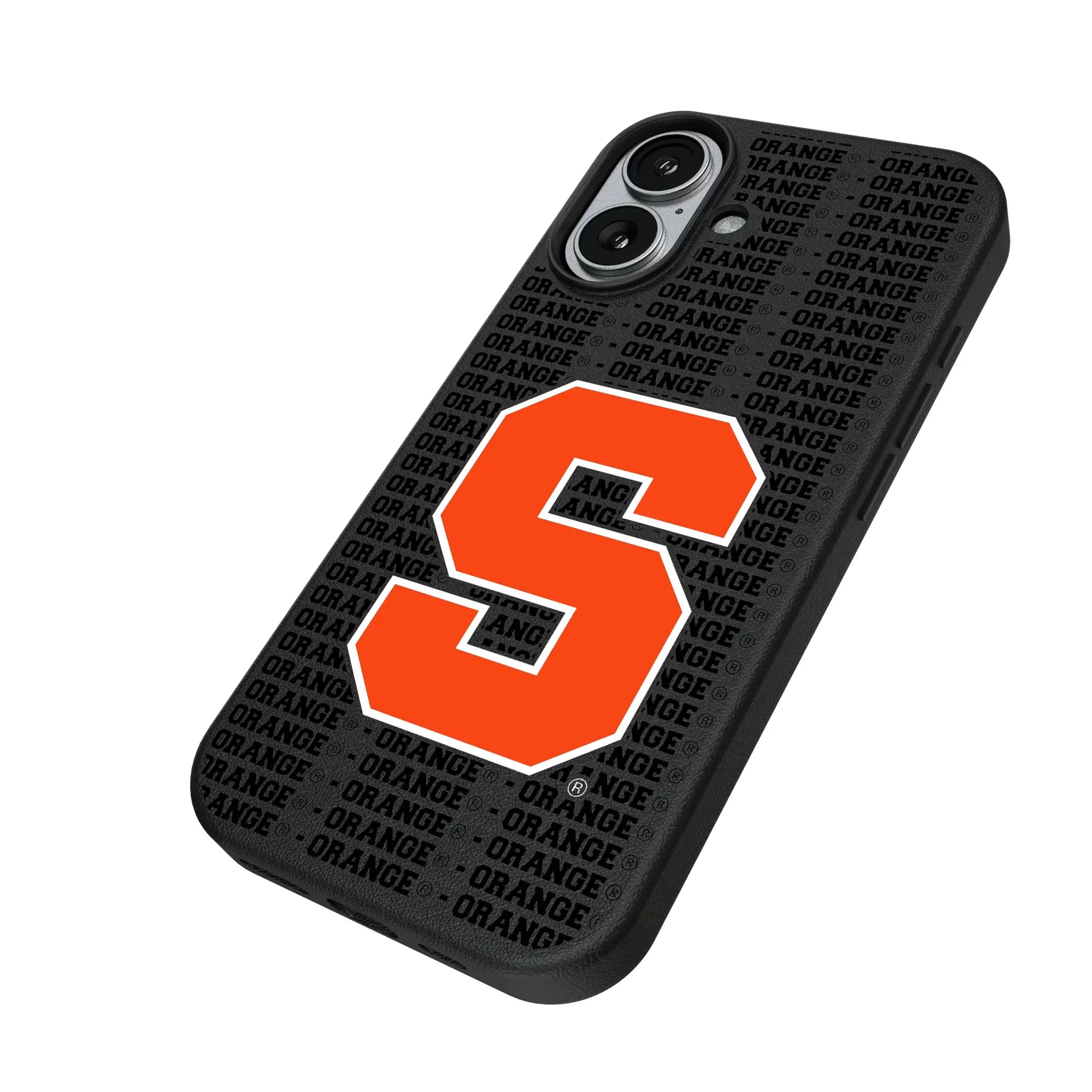 Syracuse University Orange Text Backdrop MagSafe Compatible Phone Case for Apple iPhone