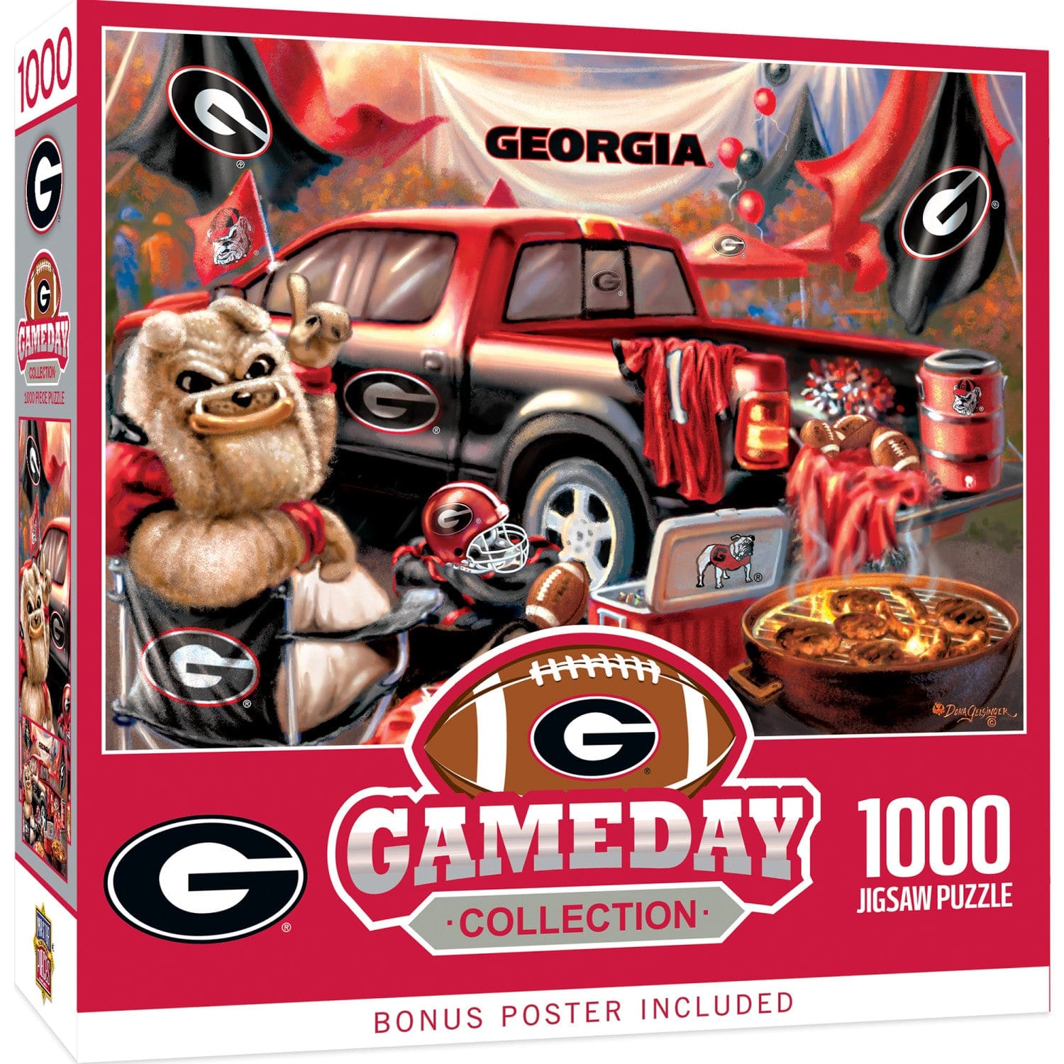 Georgia Bulldogs Gameday 1000 Piece Jigsaw Puzzle - Sports Gifts, Sports Memorabilia, Sports Collectibles, Fan Shop